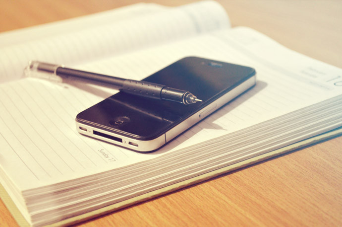 mobile_pen_book_free_photo
